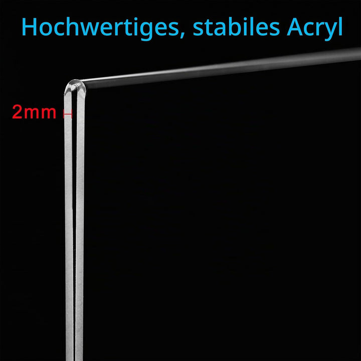 Srvnpioy A4 Ständer Tischaufsteller Aufsteller (10 Stück) A4-Menühalter aus Holz, A4 T-Ständer Werbe