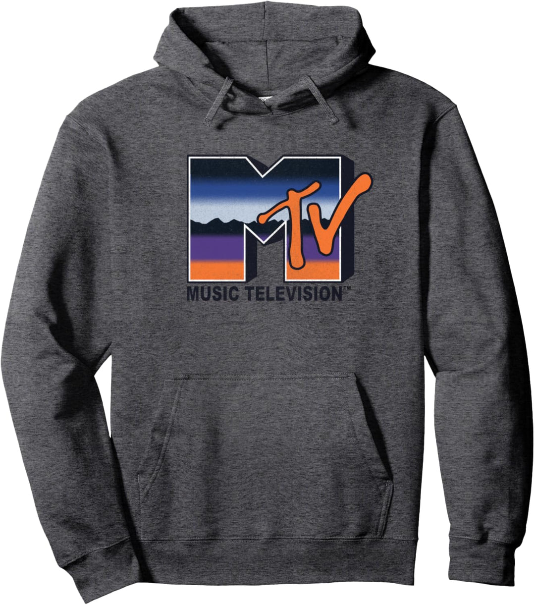 MTV Desert Sunset Bold Logo Pullover Hoodie