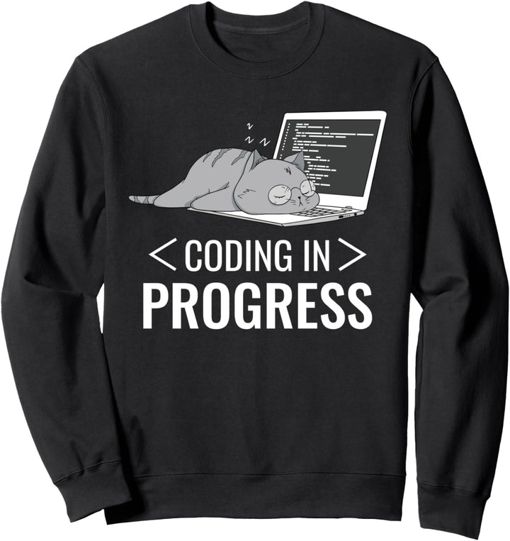 Programmieren Computer Nerd Katze Sweatshirt