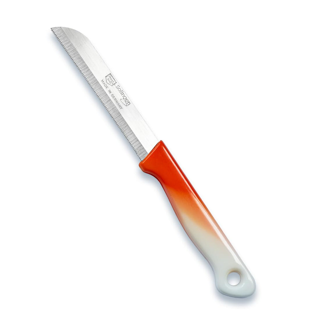 Kochmann Solingen Küchen Allzweck Obst und Gemüse Messer Klein Set (Orange Weiss 24tlg), Orange Weis