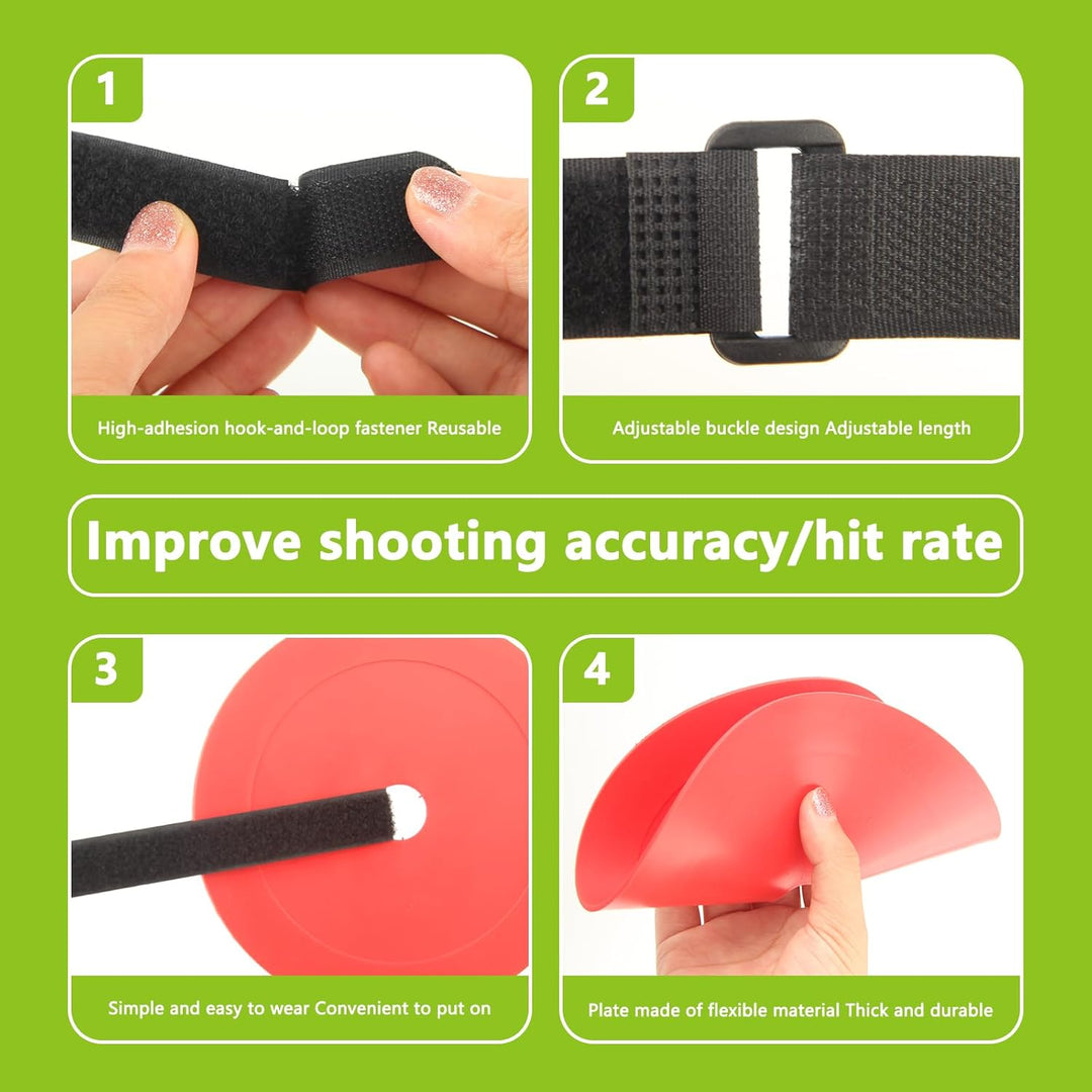 4PCS 15.5cm Target Tor Rundschreiben Torwand für Fussballtor Enthält Zwei 90 cm Lange Kabelbinder fü