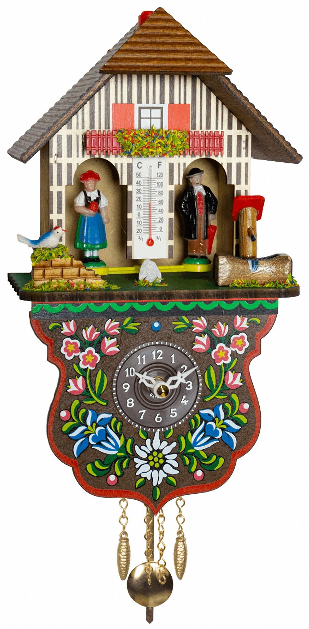 Trenkle Schwarzwalduhr Schwarzwaldhaus Wetterhaus TU 805 PQ
