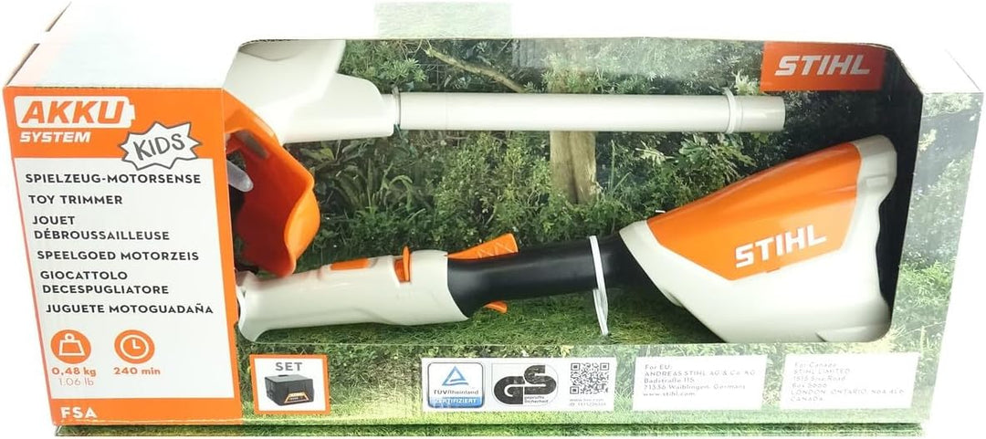 Stihl Rasentrimmer mit Spielzeug