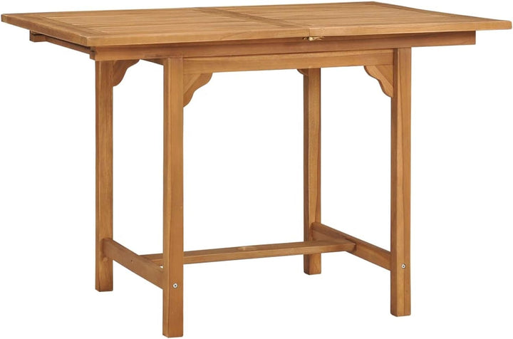 Tidyard Ausziehbarer Gartentisch Massivholztisch Küchentisch Esstisch (110-160)×80×75 cm Mit Schirml