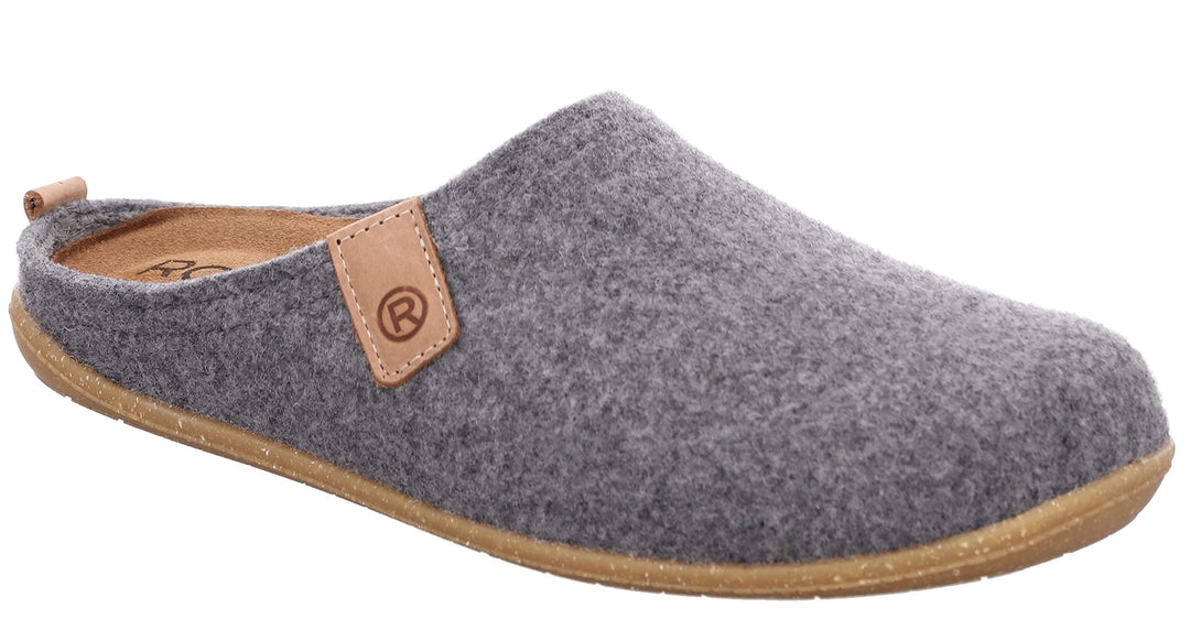Rohde Herren Hausschuhe Pantoffeln Softfilz Tivoli-H 6920, Grösse:44 EU, Farbe:Grau