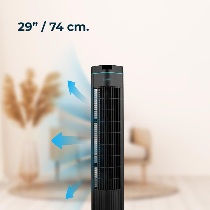 Cecotec Turmventilator EnergySilence 690 Skyline, 50 W DC Motor, Durchmesser 73 cm, 3 Geschwindigkei