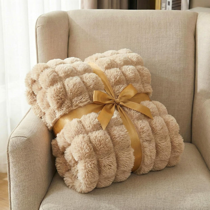 Kuscheldecke Kaninchen Plüsch Decke Super Soft Wohndecke Dick 1000 G/M² Flanell Decke Couchdecke War
