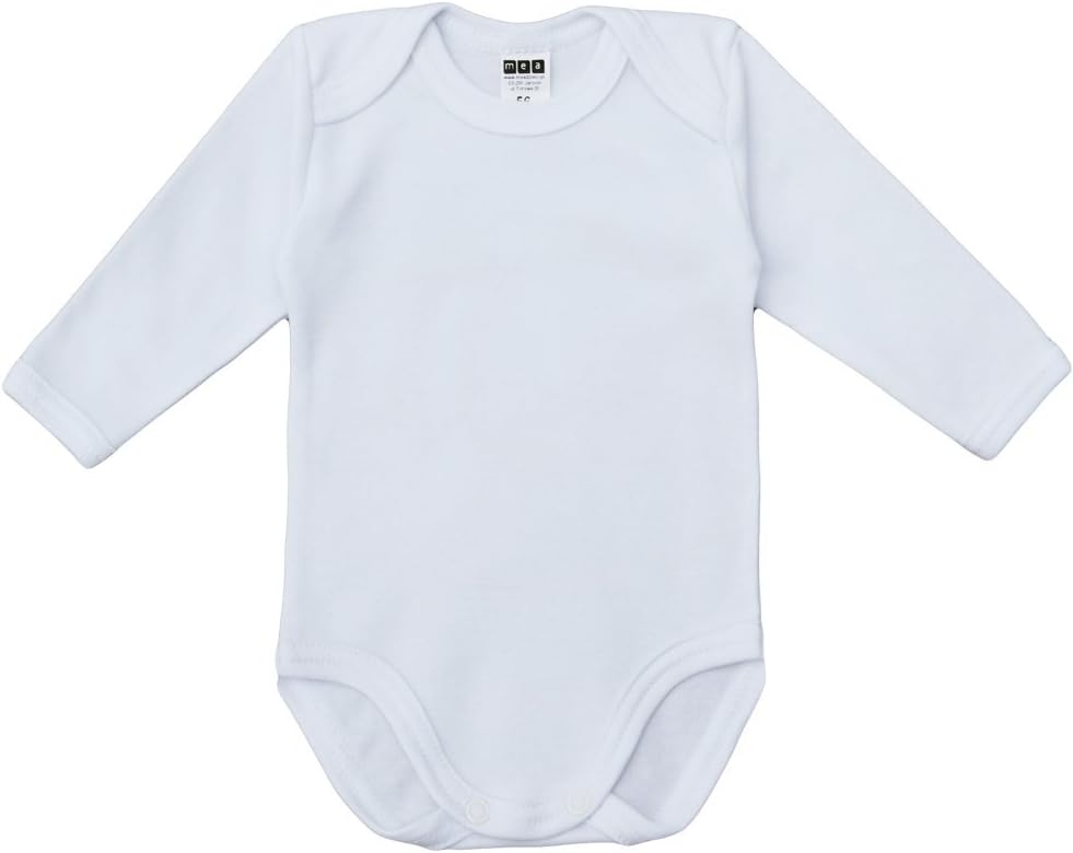 Unisex Baby Langarm Body aus 100% Baumwolle im 5er Pack, Baby Body mit Aufdruck für Mädchen und Jung