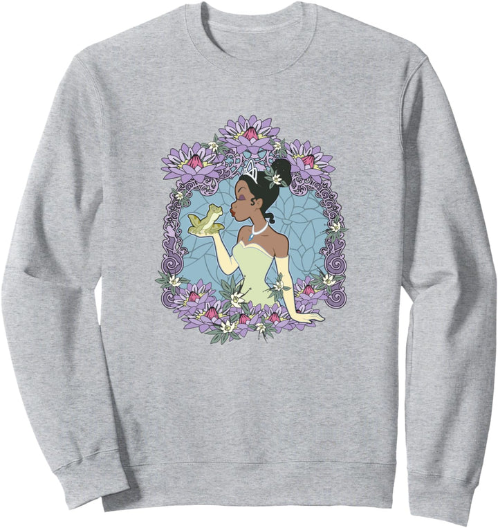 Disney Princess And The Frog Tiana Floral Frame Portrait Sweatshirt