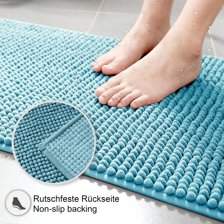 Decomira Badematte rutschfest | Als Badteppich Set kombinierbar | Badezimmer-Teppich Bad-Vorleger wa