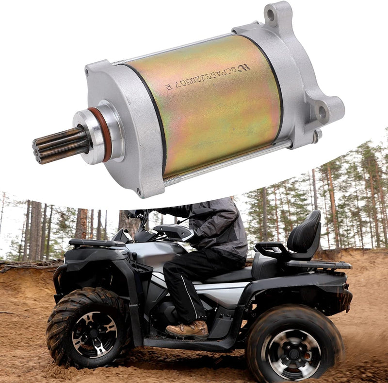 aqxreight Anlasser, ATV Anlasser 9 Zähne Elektromotor Anlasser OE 0GR0 091100 Ersatz für CFMoto UFOR