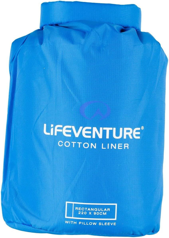 Lifeventure 100% Baumwolle Schlafsack Liner Leichte Reise und Camping Laken zu verwenden, allein ode