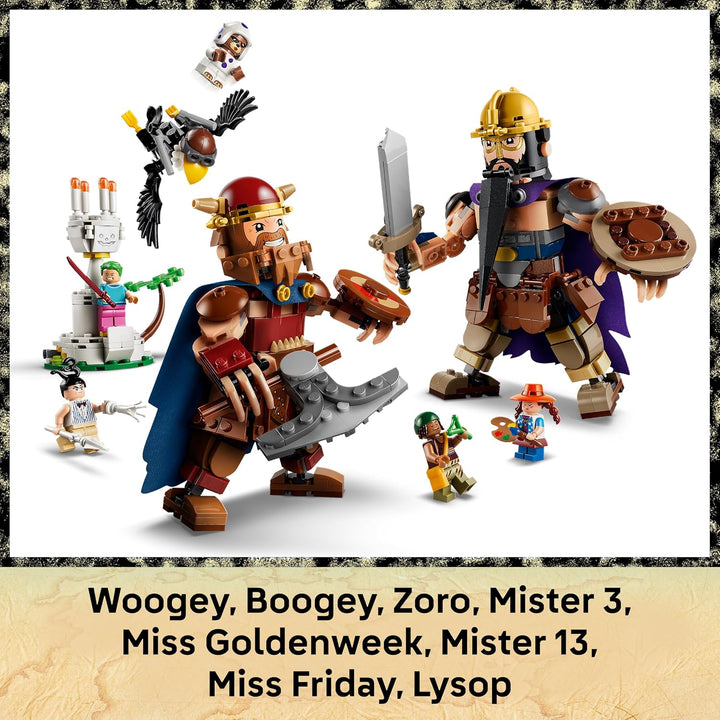 LEGO ONE PIECE Woogey vs. Boogey - Riesen von Little Garden - Interaktives Spielzeug mit 2 Actionfig