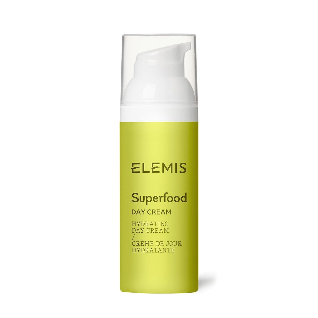 Elemis Superfood-Tagescreme, präbiotische Tagescreme, 1er Pack (1 x 50 ml), Gurke Einzelbett, Einzel