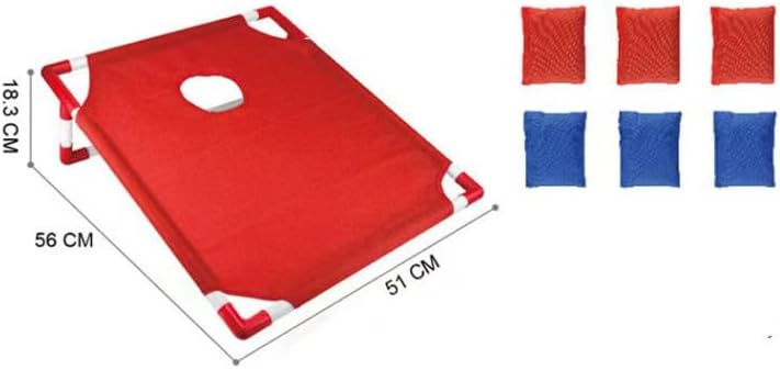 WildFun Cornhole Spiel Outdoor für Erwachsene und Kinder, Tragbar Cornhole Toss Set mit 8 Cornhole S