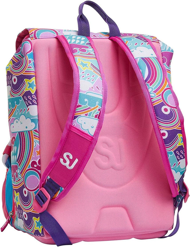 Sj Gang Ausziehbarer Rucksack Puppies Di, Rosa, Grund- und Mittelschule