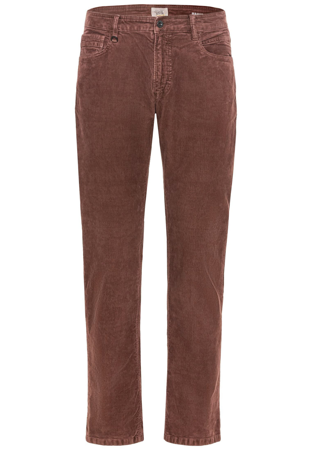 camel active Herren Regular Fit Hose Houston mit Struktur Jeans 31W / 34L Dunkelrot, 31W / 34L Dunke
