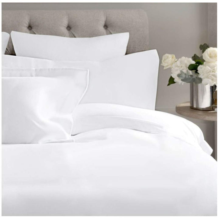 COTTON ARTean Bettwäsche-Set, Organic Baumwolle, Weiss, Bett 135 x 190/200 cm, 100 % Organische Baum