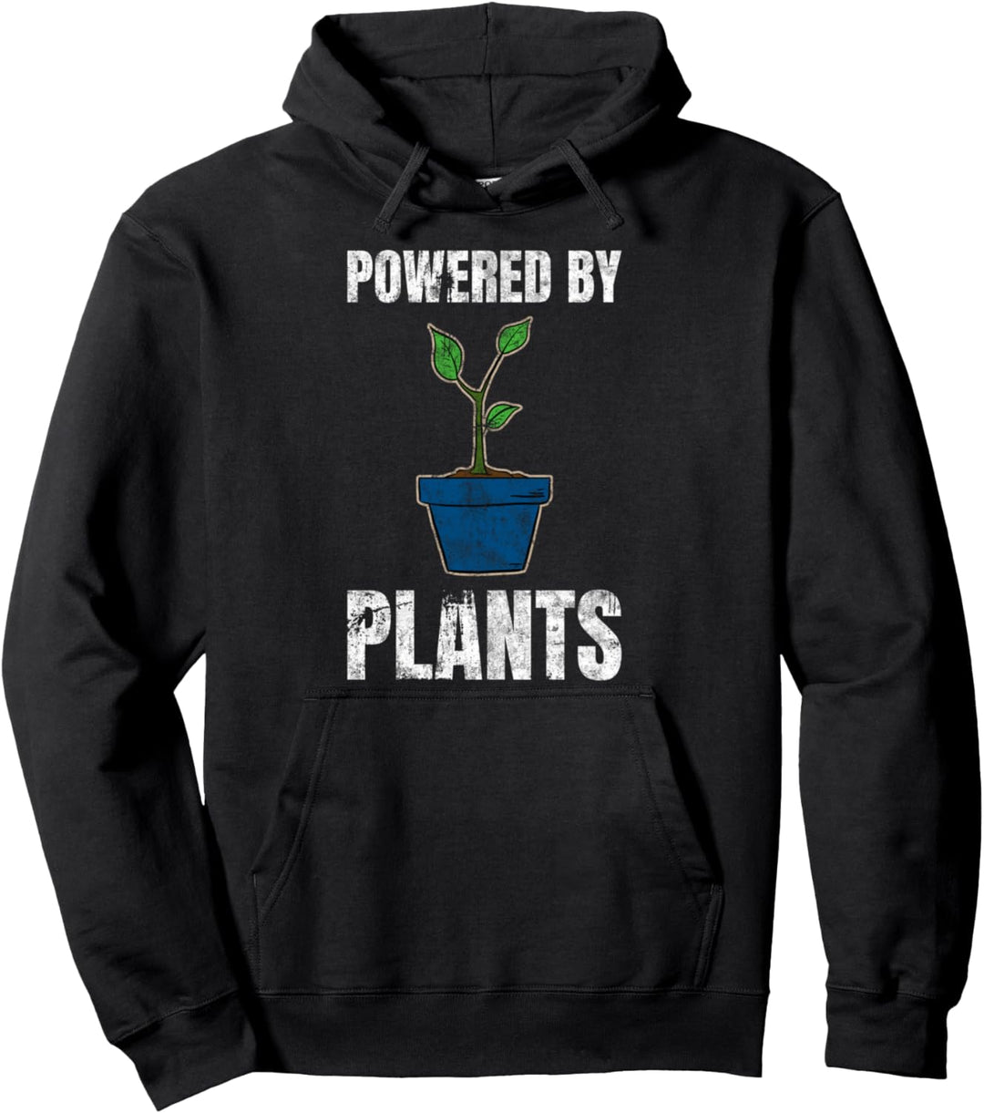 Powered By Plants Fitness Veganer Vegetarier Pullover Hoodie