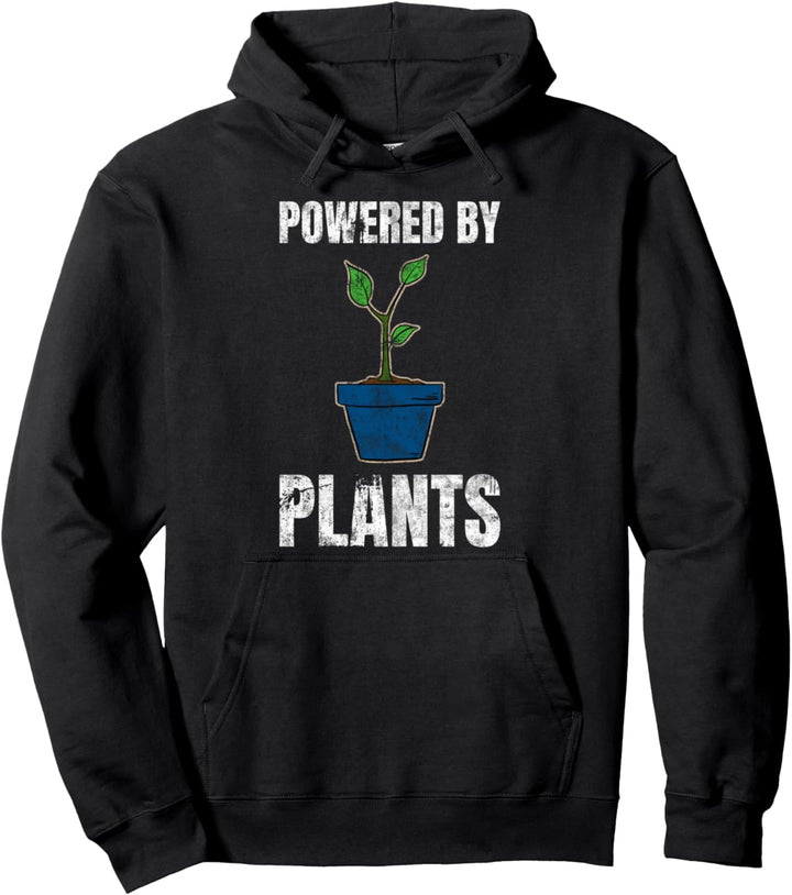 Powered By Plants Fitness Veganer Vegetarier Pullover Hoodie