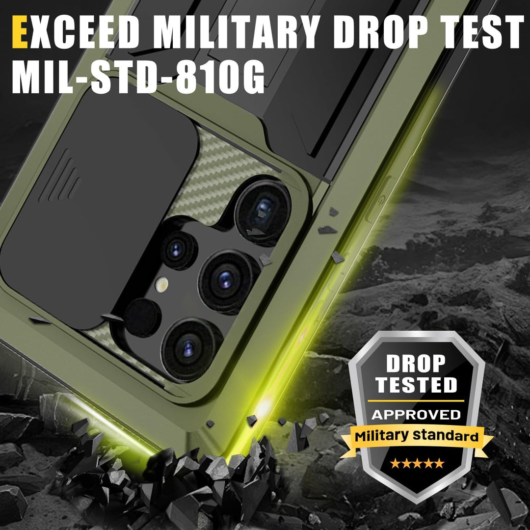 MIYIYQP Kompatibel mit Samsung Galaxy S24 Ultra 5G Handyhülle, Outdoor Powerful Hybrid Schutz stossf