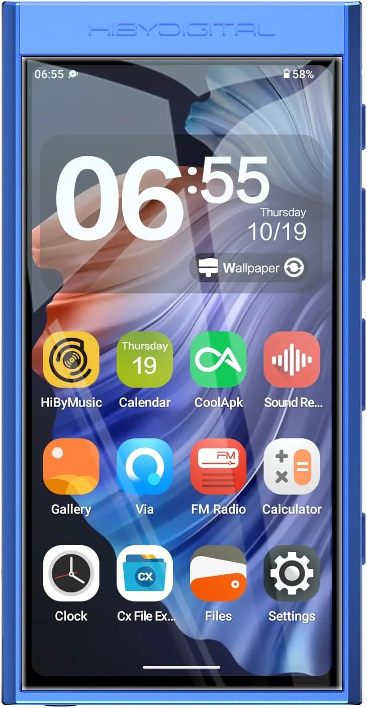 HiBy Digital M300 Digitaler Audio-Player mit integriertem Lautsprecher, Android 13 OS, Bluetooth, WL