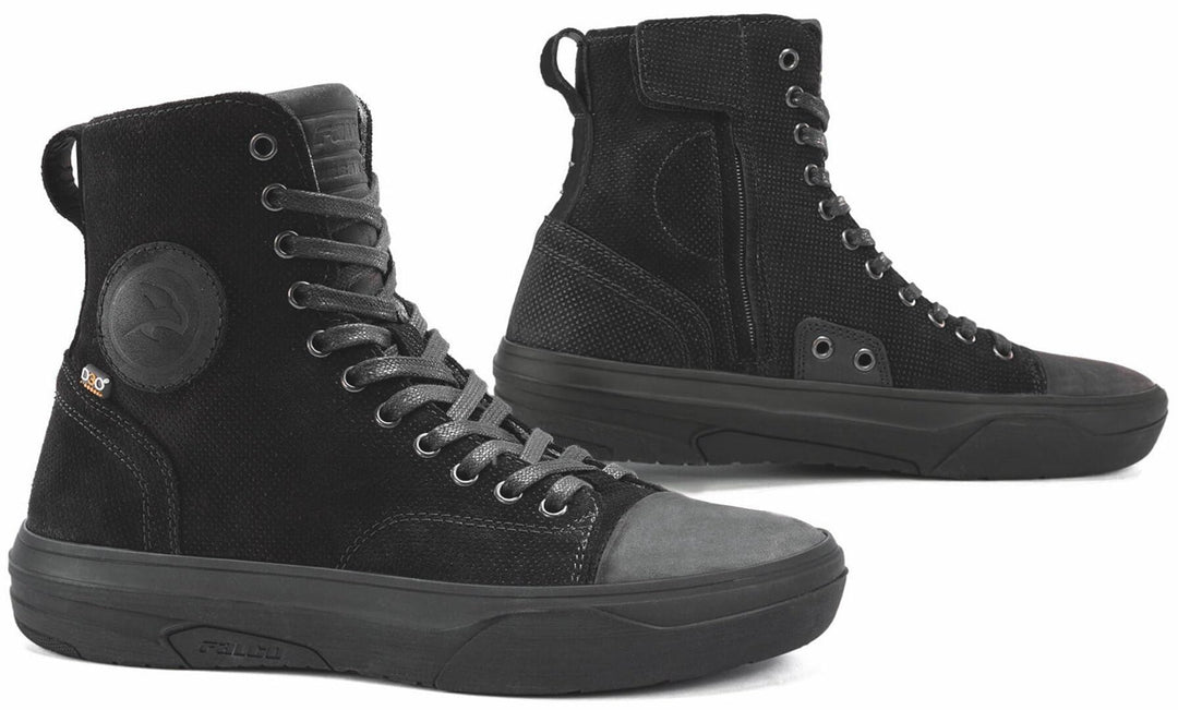 Falco Lennox 3 Damen Motorrad Schuhe, schwarz, 36 | Atmungsaktiv