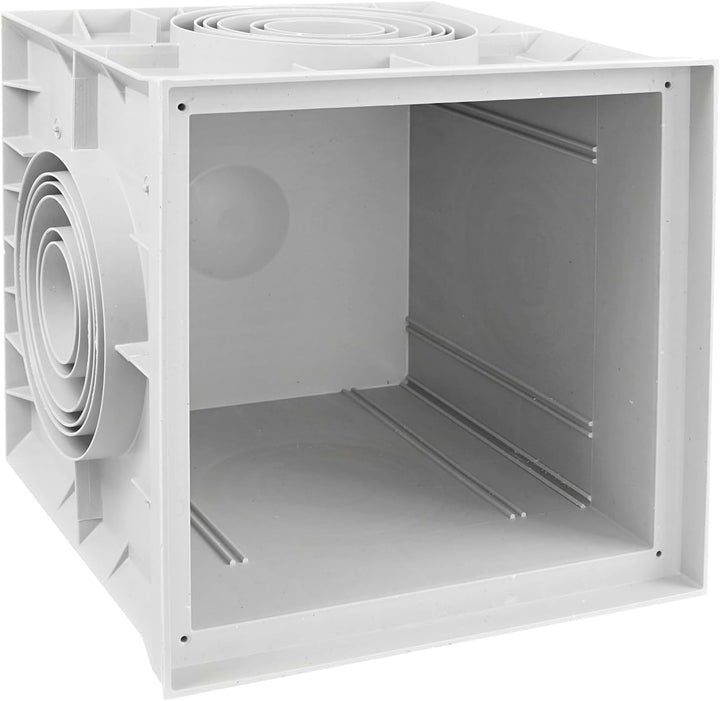 Revisionsschacht Kontrollschacht 400x400x400mm mit Deckel Einlaufschacht Kanalschacht Hofablauf 400
