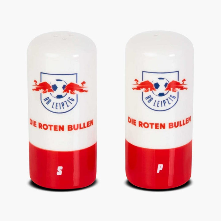 RB Leipzig Salz- und Pfeffer Streuer - Die roten Bullen/Logo - Gewürzstreuer RBL - Plus Lesezeichen