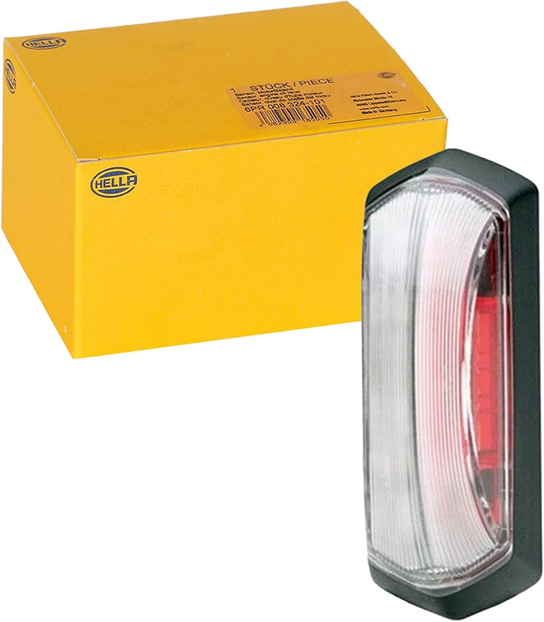 HELLA - Umrissleuchte - LED - 24V - LED-Lichtfarbe: rot/weiss - seitlicher Anbau - 2XS 205 020-011,