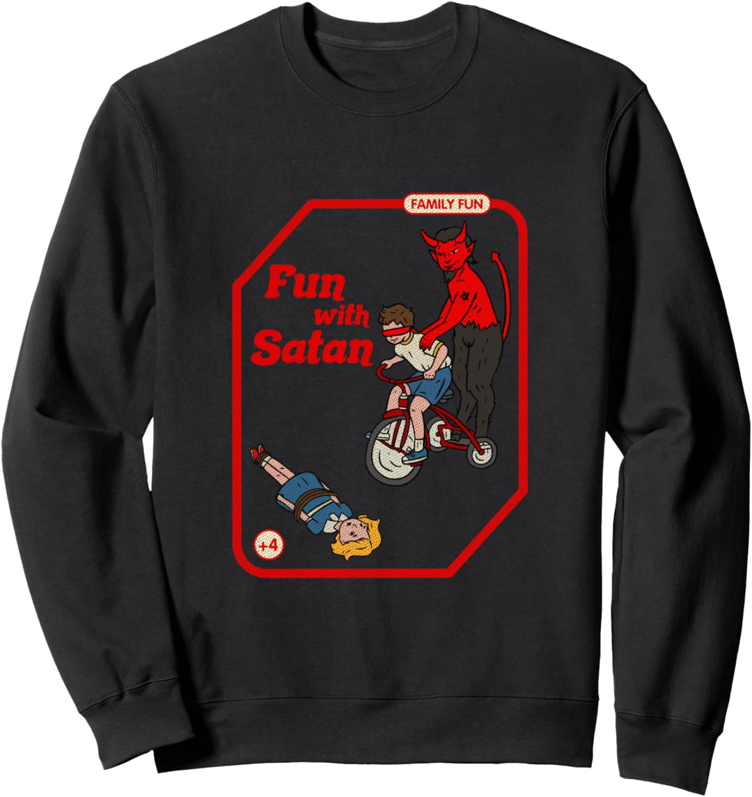 Fun With Satan Vintage Childgame Horror Goth Punk Sweatshirt