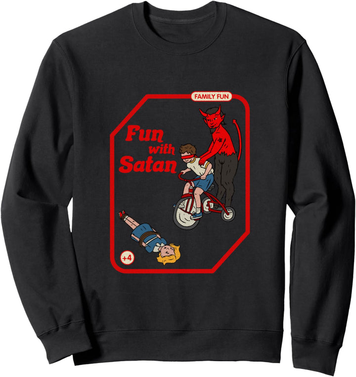 Fun With Satan Vintage Childgame Horror Goth Punk Sweatshirt