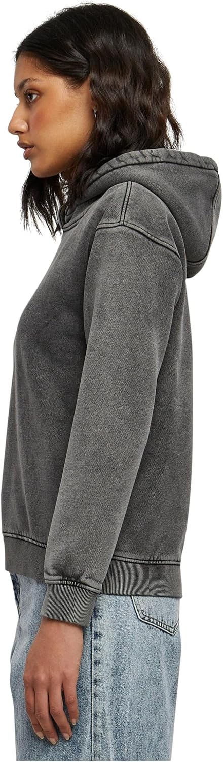 Urban Classics Damen Kapuzenpullover, Schwarz