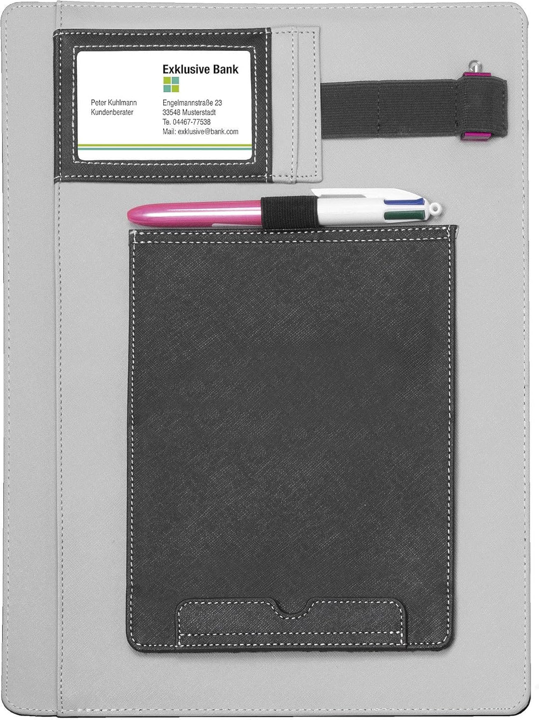 VELOFLEX 5232980 - Velobag Tablet Organizer, DIN A4, PU, mit Magnetverschluss, 2-teilig, Universaler