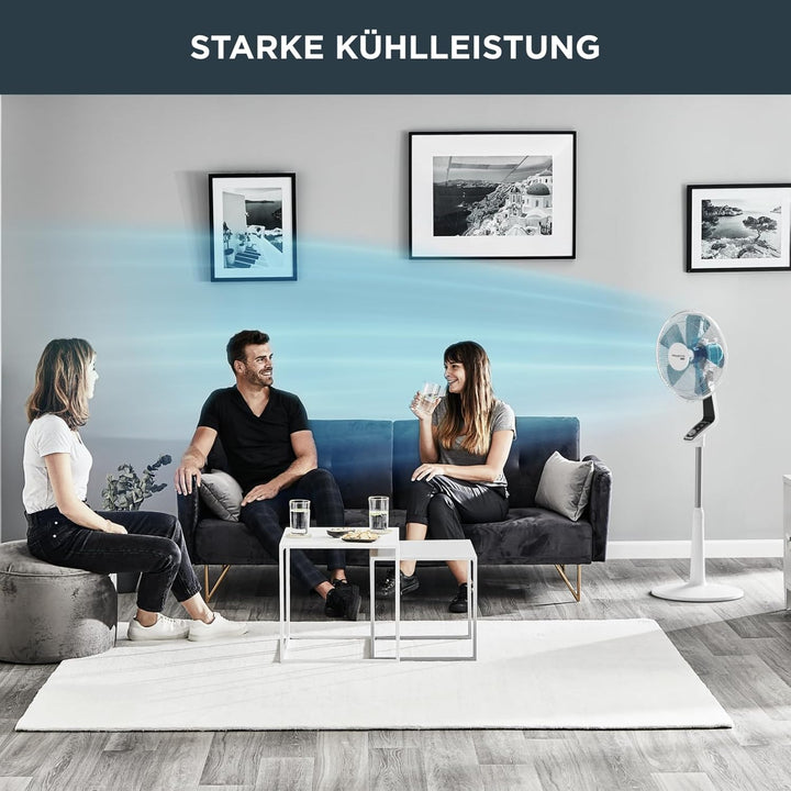 Rowenta VU5640 Standventilator Turbo Silence Extreme | 4 Geschwindigkeitsstufen | Nachtmodus | Turbo