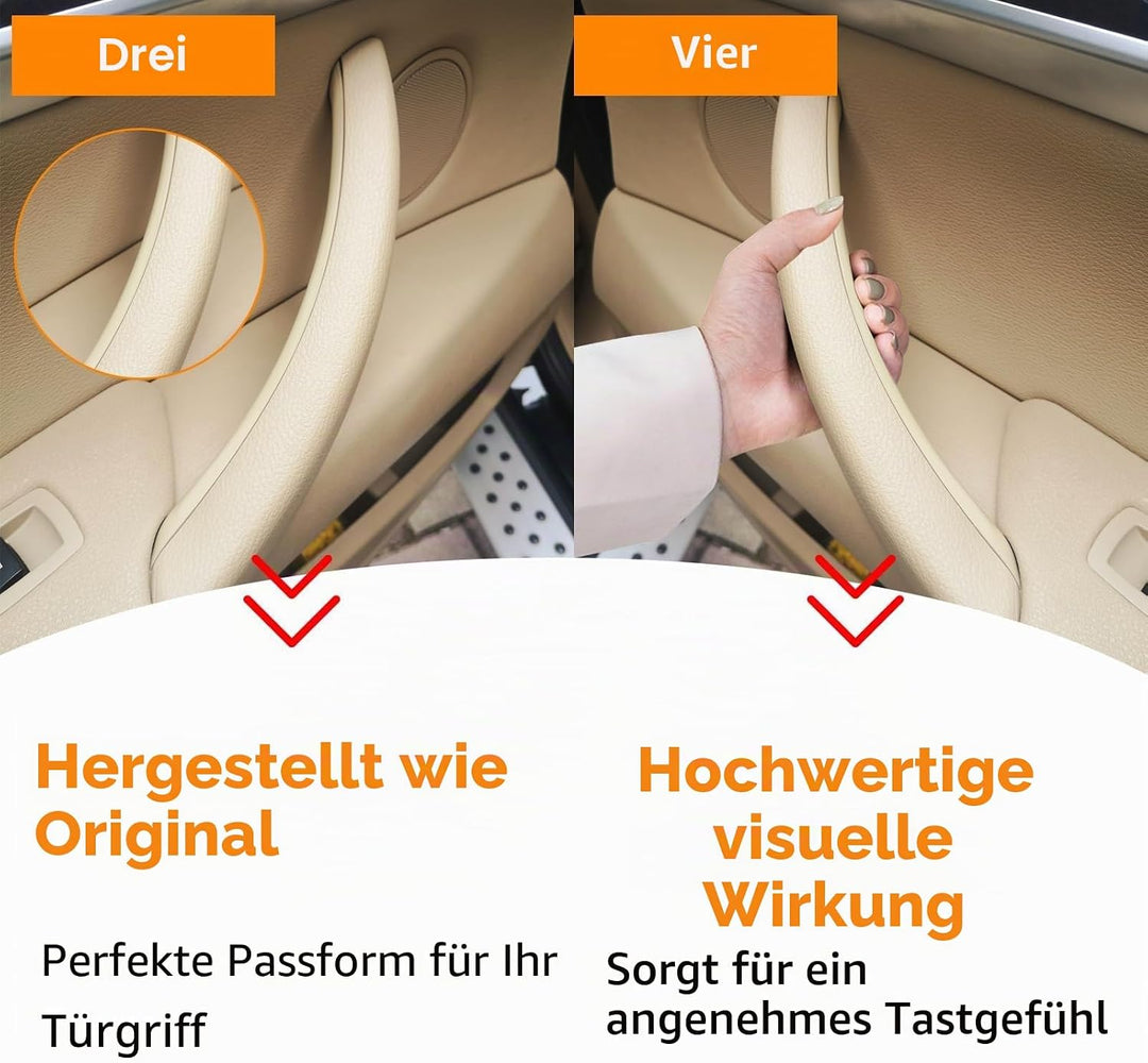 Altsbaos 3 PCS Kompatibel mit Türgriff bmw X5 E70 2008-2013,X6 E71/E72 2008-2014 Handgriffe links +