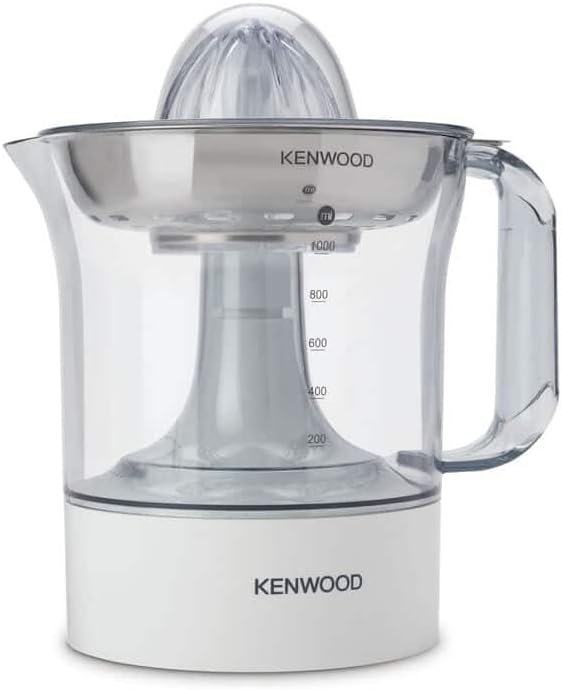 Kenwood JE 290 True-Serie / Zitruspresse / 1,0 Liter / Edelstahlsieb / 40 Watt / Weiss
