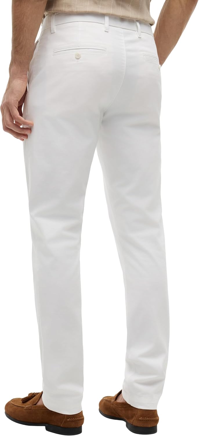 Tommy Hilfiger Herren Hose Bleecker Chino 1985 Pima Cotton Chino 28W / 29L White (Th Optic White), 2