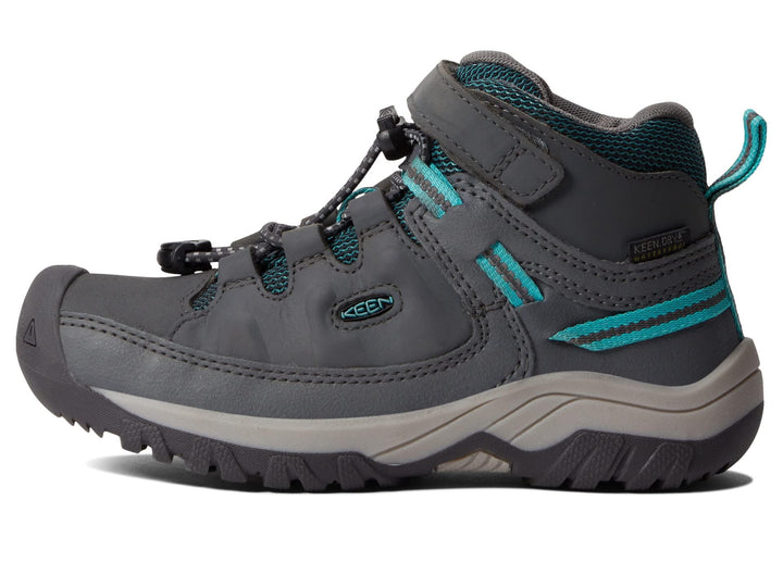 KEEN Unisex Kinder Targhee Mid Wp Wanderstiefel 24 EU Steel Grey Porcelain, 24 EU Steel Grey Porcela
