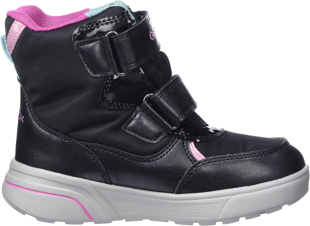 Geox Mädchen J Sveggen Girl B ABX Stiefeletten 27 EU Black Multicolor, 27 EU Black Multicolor