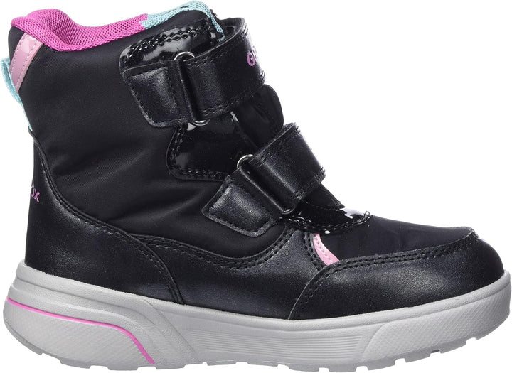 Geox Mädchen J Sveggen Girl B ABX Stiefeletten 27 EU Black Multicolor, 27 EU Black Multicolor