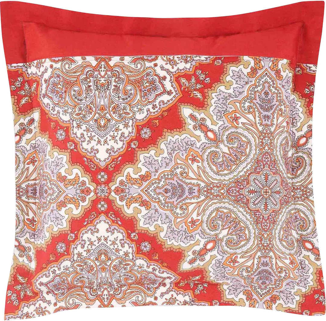Bassetti Baumwollsatin-Kissenbezug einzeln MARECHIARO Farbe ROT R1 Grösse 40x40 40x40 Rot R1, 40x40
