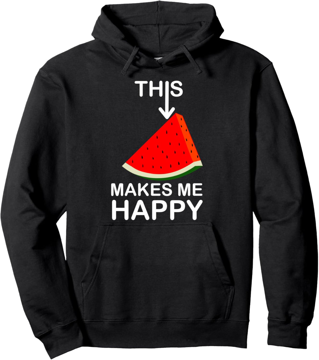 Wassermelone macht mich glücklich Pullover Hoodie