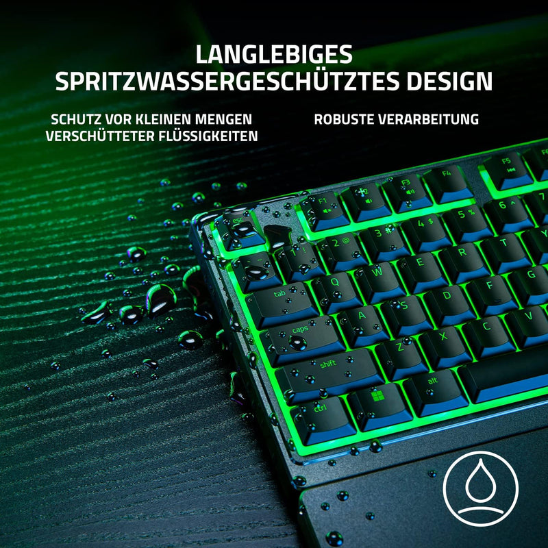 Razer Ornata V3 X - Flache Membran-Tastatur mit Chroma RGB (Lautlose Membran-Switches, Ergonomische