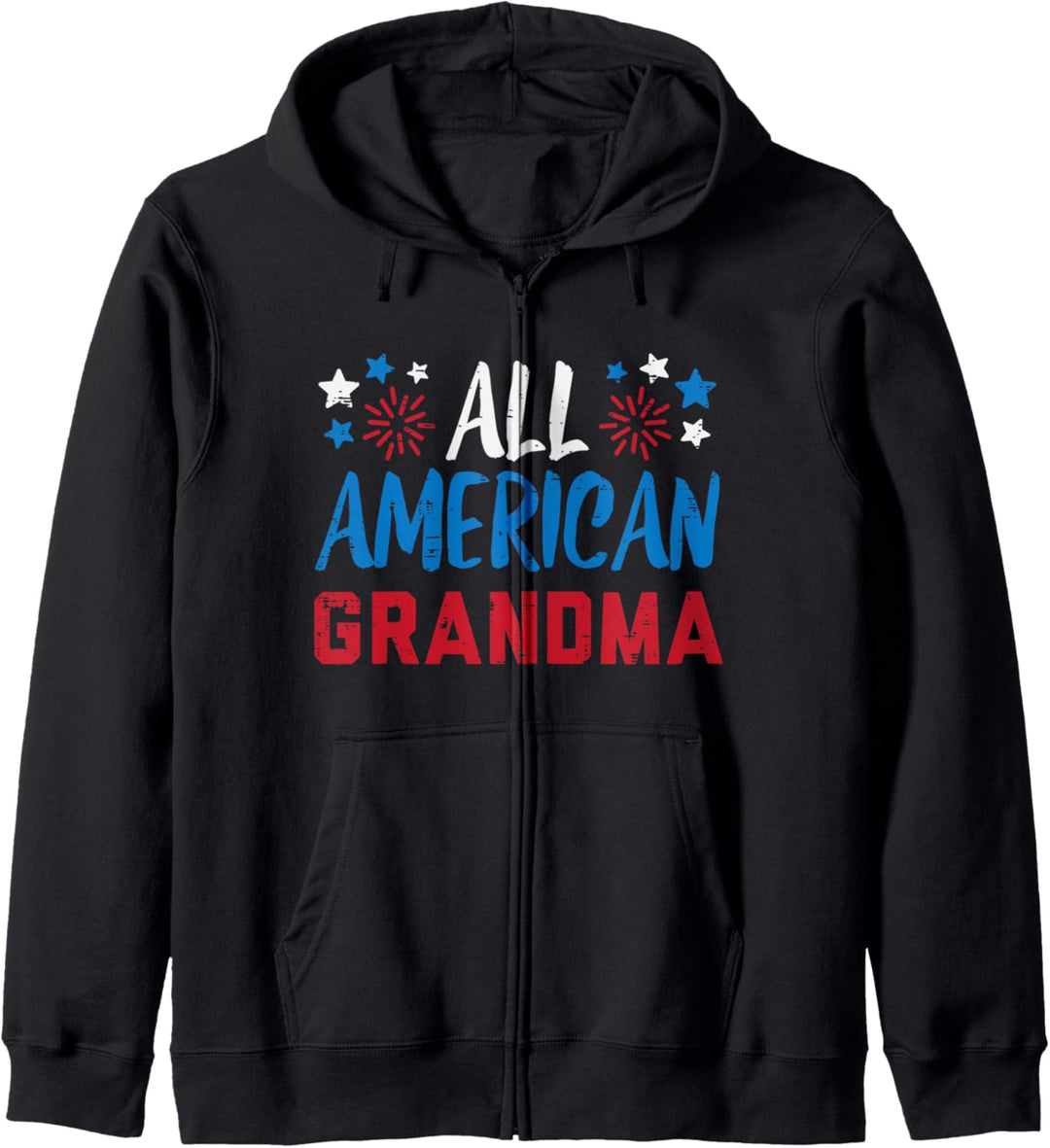 All American Grandma 4th Of July Matching Family Patriotic Kapuzenjacke