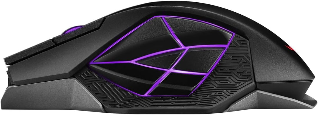 ASUS ROG Spatha X Gaming Maus (kabellos, kabelgebunden, magnetische Ladestation, 12 programmierbare
