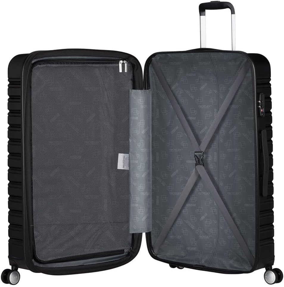 American Tourister Flashline - Spinner L, Koffer, 78 cm, 100/109 L, Schwarz (Shadow Black) Black (Sh