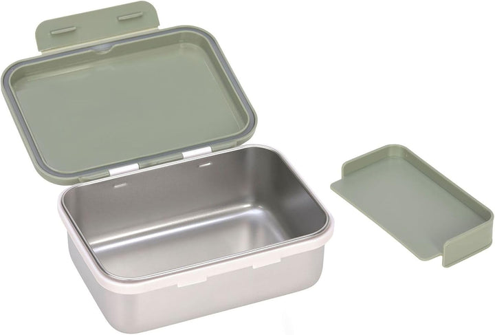 LÄSSIG Kinder Brotdose Edelstahl Lunchbox Frühstücksbox Nachhaltig Kindergarten Schule/Happy prints