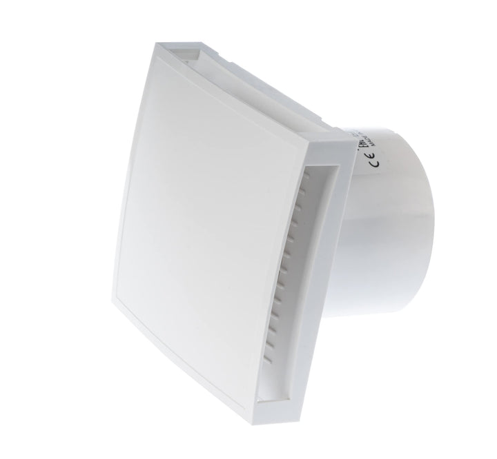 Ø 100mm Weiss Badlüfter mit Timer und Feuchtesensor - Ventilator/Lüfter für Effiziente Belüftung im