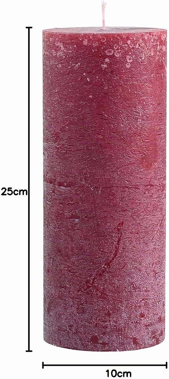 Chic Antique Macon rustikale Stumpenkerze versch.Farben und Grössen Kerze Antik NEU Altarkerzen 100